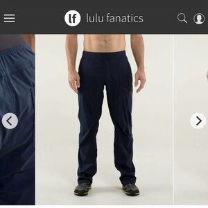 Lululemon Blue Seawall Track Pant II Size Large